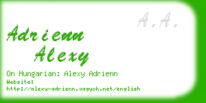 adrienn alexy business card